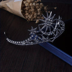 Sun Flower Rhinestone Crown Tiara Wedding Accessories