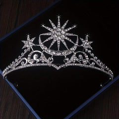 Sun Flower Rhinestone Crown Tiara Wedding Accessories