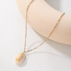 European American Sense Shell Pendant Necklace Long Beach Shell Neck Chain