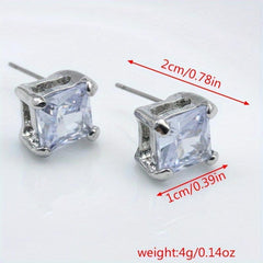 Artificial Diamond Stud Earrings Party Jewelry Holiday Gift