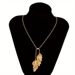 Creative Leaf Fringe Necklace