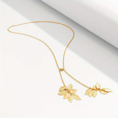 Creative Leaf Fringe Necklace