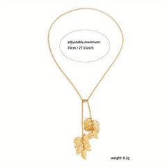 Creative Leaf Fringe Necklace
