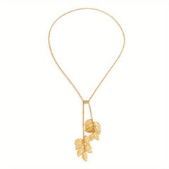 Creative Leaf Fringe Necklace