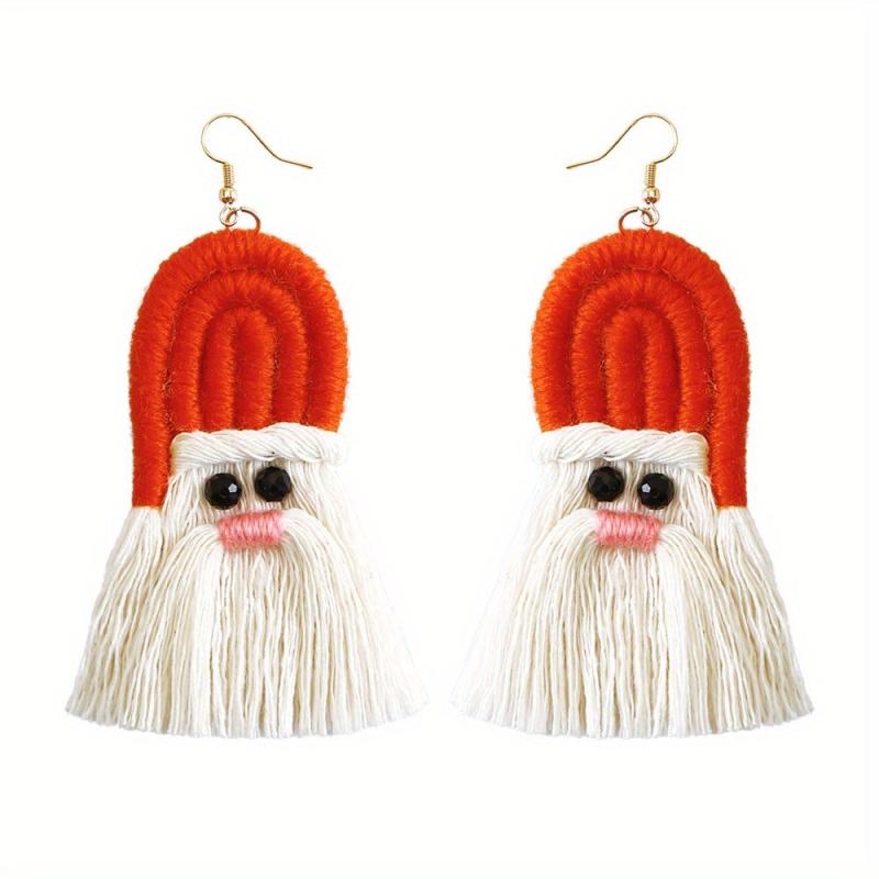 Bohemian Tassel Woven Earrings for Christmas