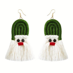 Bohemian Tassel Woven Earrings for Christmas
