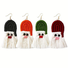 Bohemian Tassel Woven Earrings for Christmas