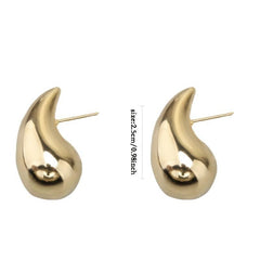 Water Drop Temperament Stud Earrings