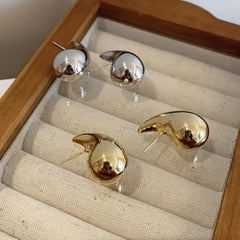 Water Drop Temperament Stud Earrings