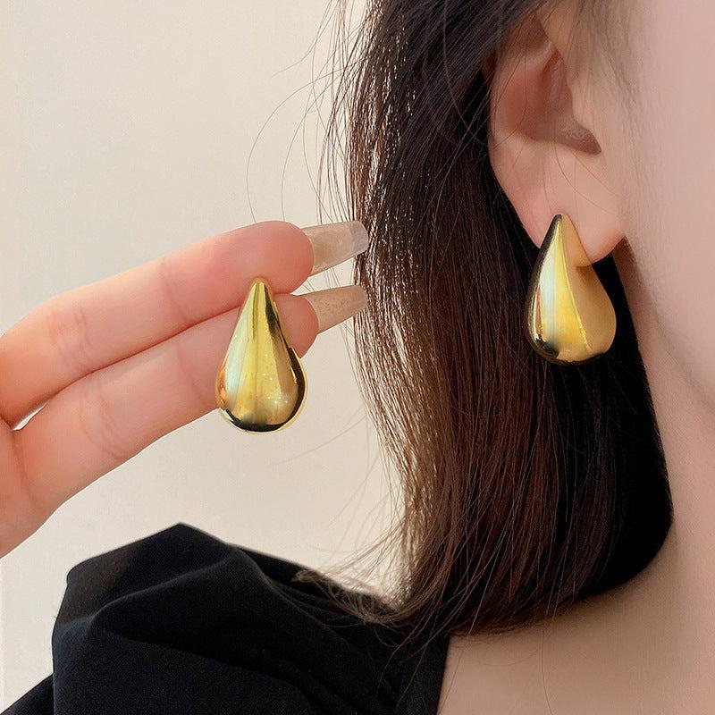 Water Drop Temperament Stud Earrings