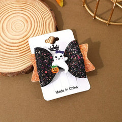 Halloween Bow Hairpins Set Spiders Pumpkins Ghosts Funny Hair Accessories