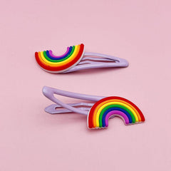 5 Pairs Kids Cartoon Headdress Hairpin Soft Pottery Bangs Clip