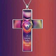 Retro Cross Pendant Necklace - Creative Anniversary Party Toy Gift