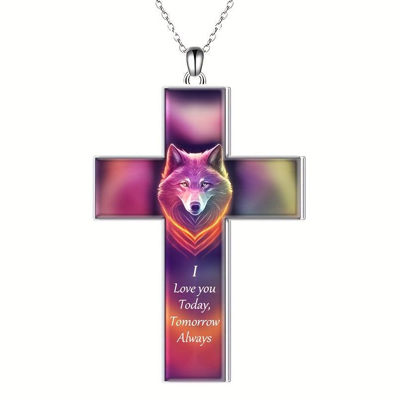 Retro Cross Pendant Necklace - Creative Anniversary Party Toy Gift
