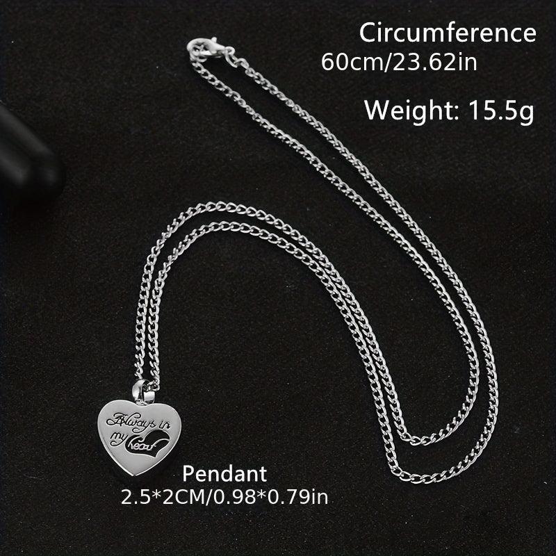Cremation Heart Urn Necklaces For Ashes Sterling Silver Pendant