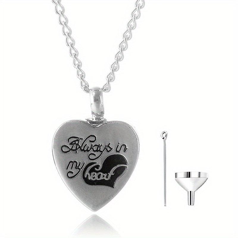 Cremation Heart Urn Necklaces For Ashes Sterling Silver Pendant