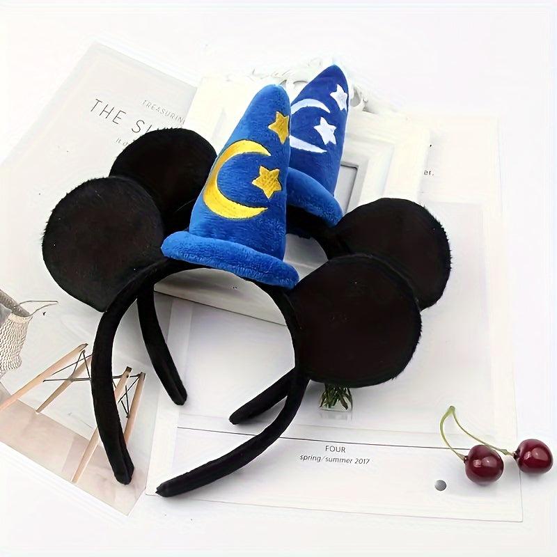 Holiday Cartoon Embroidery Hair Band Magic Hat Moon Hair Accessories