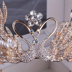 Handcrafted Crystal Crown Set for Weddings & Bridal Jewelry