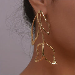 Skeleton Leaf Dangling Earrings Cartoon Drop Jewelry Gift For Women Girls