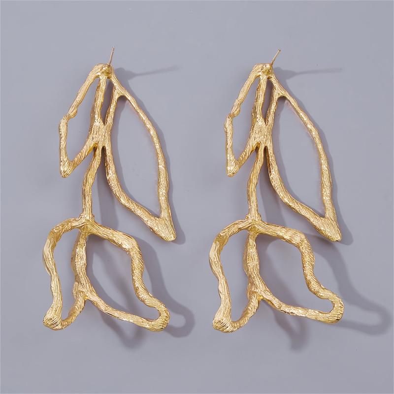 Skeleton Leaf Dangling Earrings Cartoon Drop Jewelry Gift For Women Girls