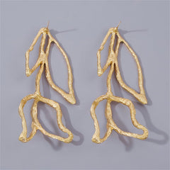 Skeleton Leaf Dangling Earrings Cartoon Drop Jewelry Gift For Women Girls