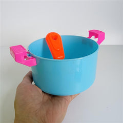 10pc Cooking Toy Set Kitchen Utensils, Pots, Wok, Spoon, Spatula - Random Colors