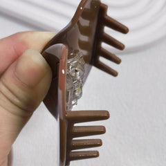 Acetate Football Shape Hair Claw Clips Ponytail Holder Hair Clip For Women Girls