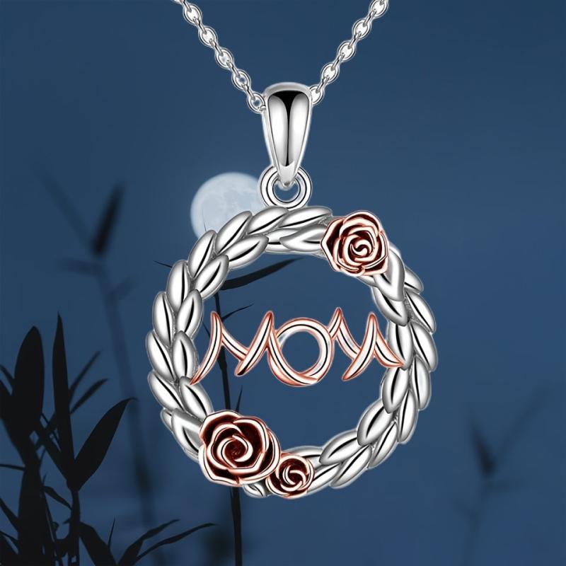 Vintage Round Pendant Alloy Necklace Toy For Kids Daughters Christmas Gift