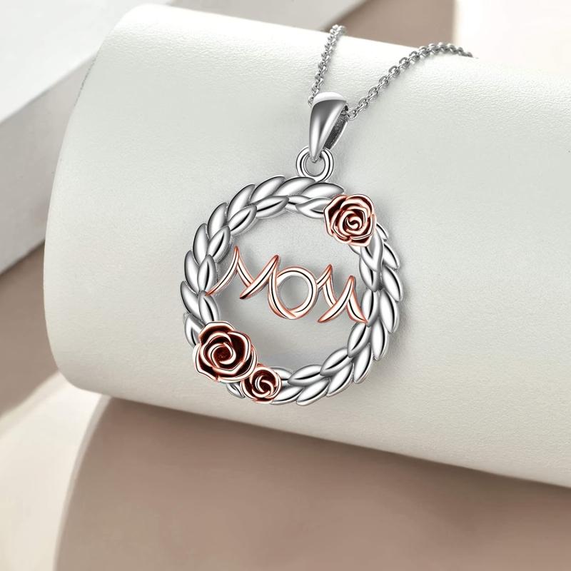 Vintage Round Pendant Alloy Necklace Toy For Kids Daughters Christmas Gift