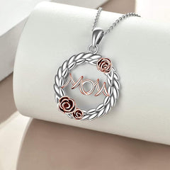 Vintage Round Pendant Alloy Necklace Toy For Kids Daughters Christmas Gift