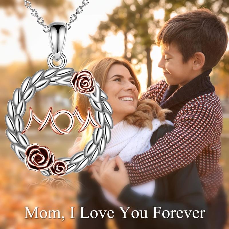 Vintage Round Pendant Alloy Necklace Toy For Kids Daughters Christmas Gift