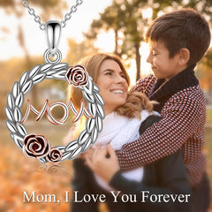 Vintage Round Pendant Alloy Necklace Toy For Kids Daughters Christmas Gift