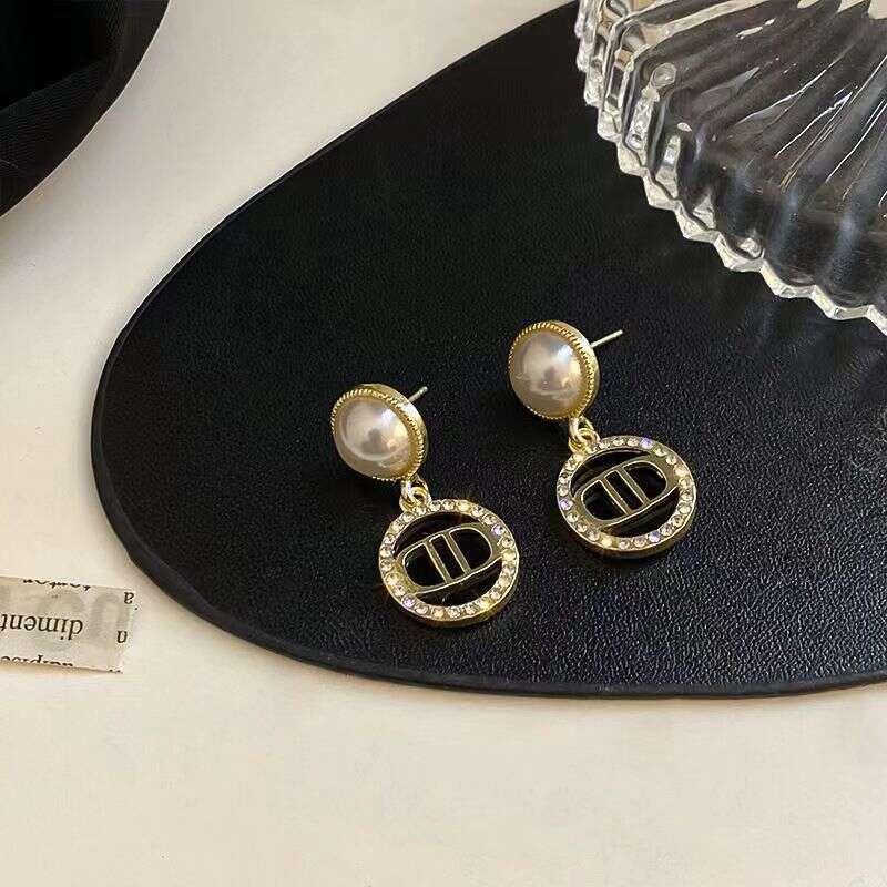 Diamond Letter Stud Earrings for Women Girls