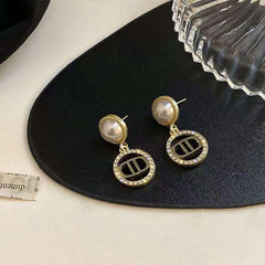 Diamond Letter Stud Earrings for Women Girls