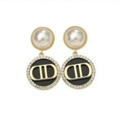 Diamond Letter Stud Earrings for Women Girls