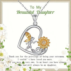 Fairy Flower Pendant Necklace for Women - Anniversary Party Gift