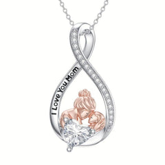 Rhinestone Pendant Necklace for Mother - Birthday Gift
