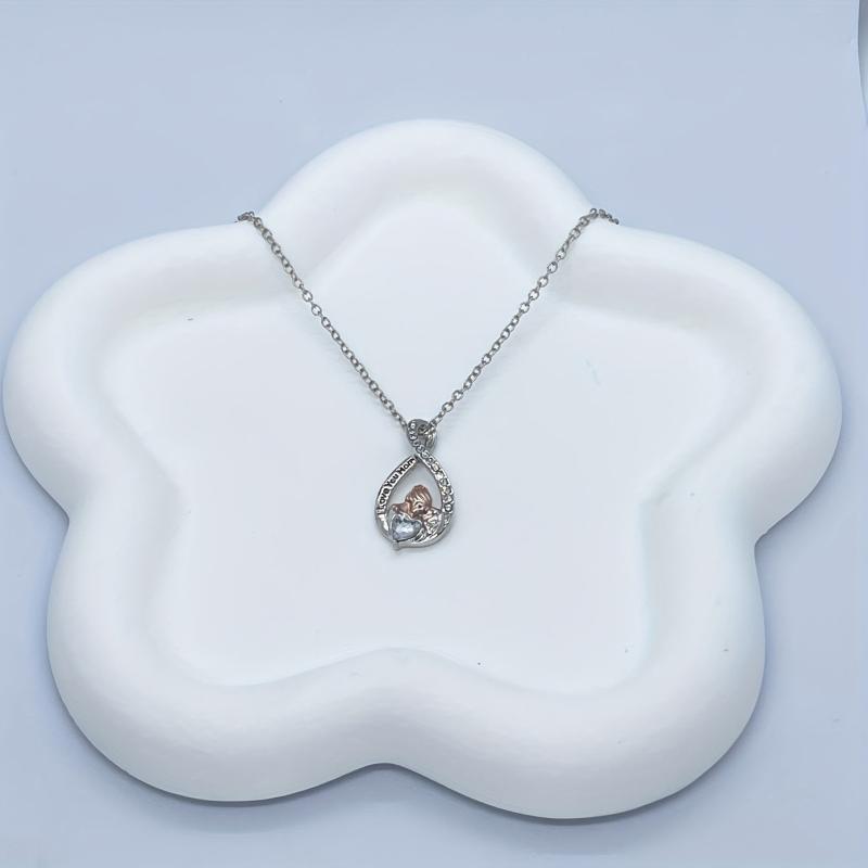 Rhinestone Pendant Necklace for Mother - Birthday Gift