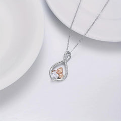 Rhinestone Pendant Necklace for Mother - Birthday Gift