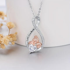 Rhinestone Pendant Necklace for Mother - Birthday Gift