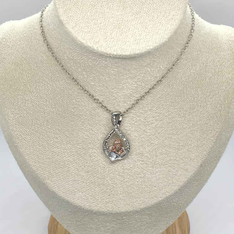 Rhinestone Pendant Necklace for Mother - Birthday Gift