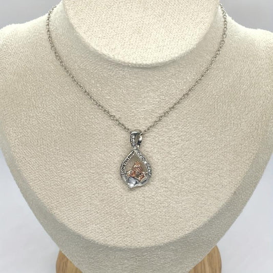 Rhinestone Pendant Necklace for Mother - Birthday Gift