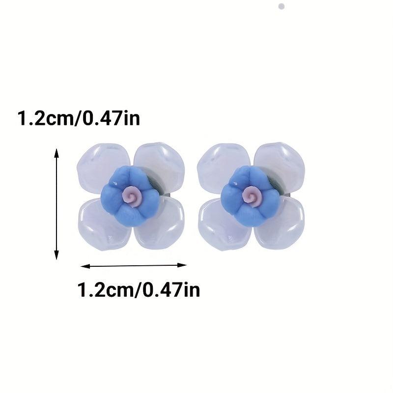 S925 Silvery Needle French Retro Earrings