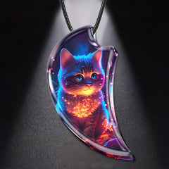 Creative Animal Cat Resin Pendant Necklace Anniversary Party Toy Gift