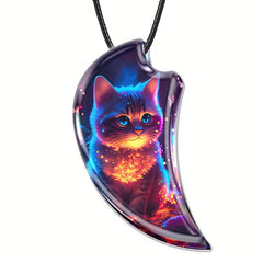 Creative Animal Cat Resin Pendant Necklace Anniversary Party Toy Gift