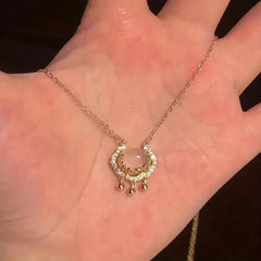 Peace Lock Necklace for Girlfriend, Niche Clavicle Chain