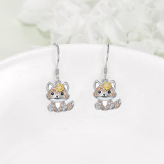 Fox Earrings Cute Cartoon Style for Women Girls