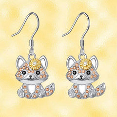 Fox Earrings Cute Cartoon Style for Women Girls