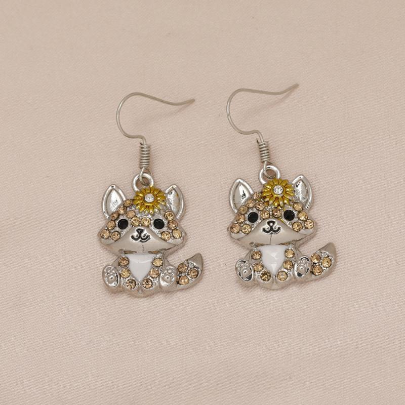 Fox Earrings Cute Cartoon Style for Women Girls