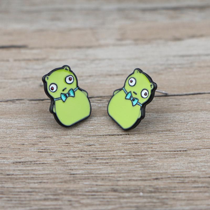 Cartoon Piercing Earrings for Girls Kids Jewelry Gift